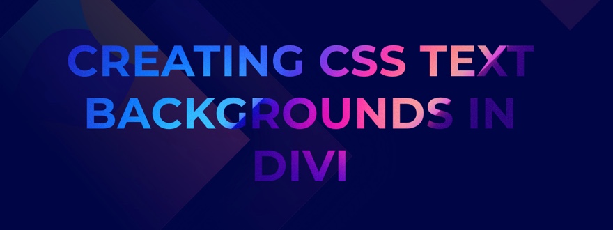 tła tekstowe css w divi
