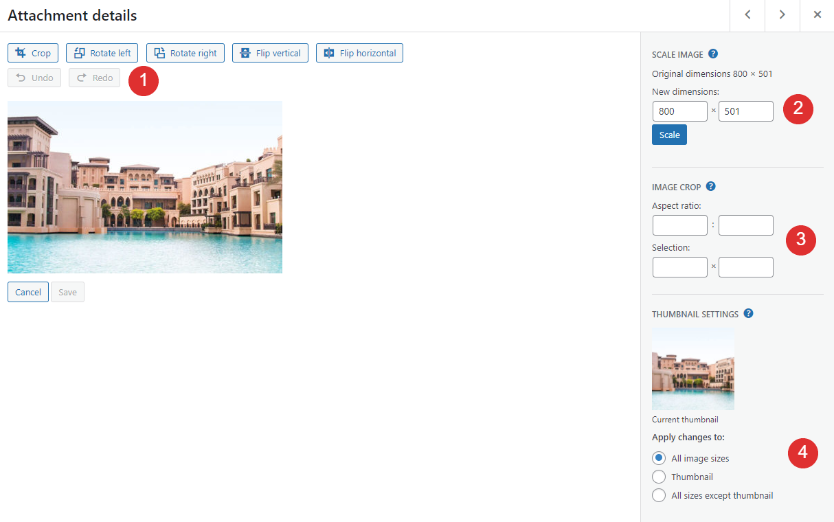 Edycja obrazu w WordPress