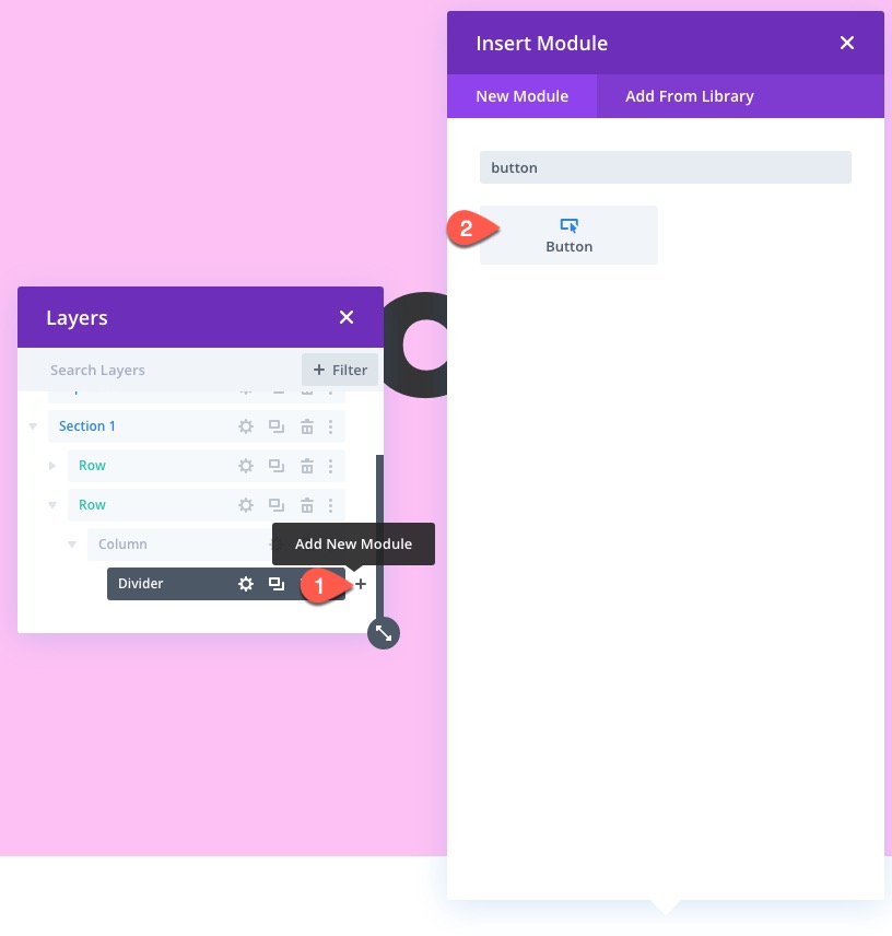 liens de navigation de page collante vers les sections de divi