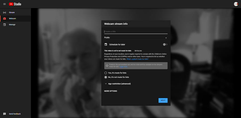 สตรีมมิงแบบสดของ YouTube