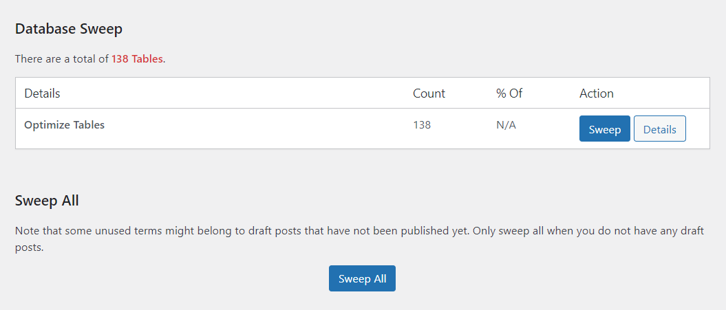 Efectuarea unei verificări complete de optimizare a bazei de date