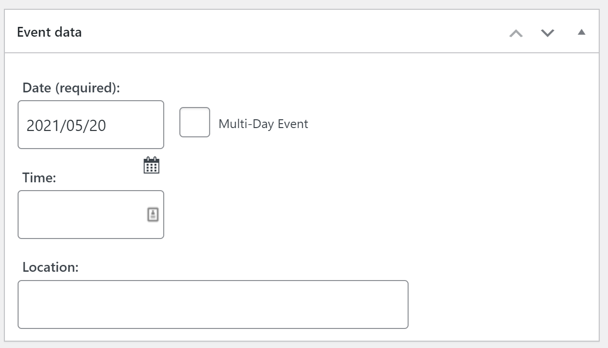 Agregar datos de eventos usando el complemento Lista de eventos