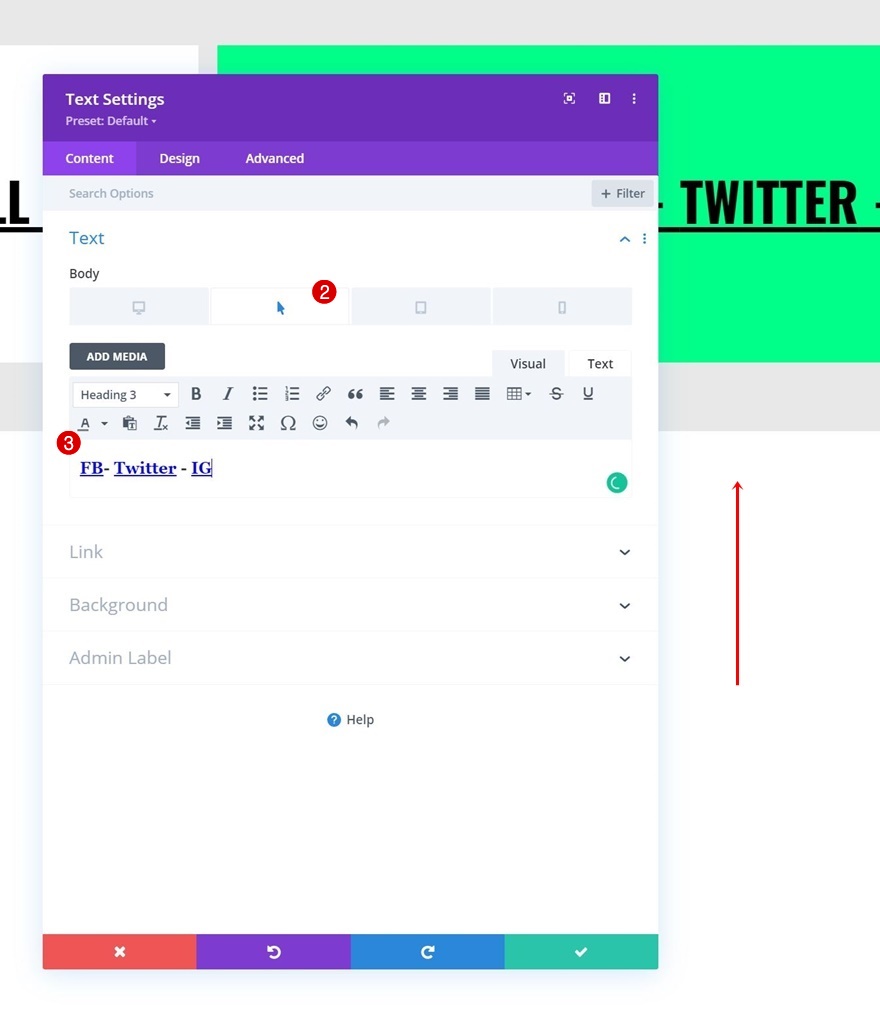 evidențiați detaliile de contact