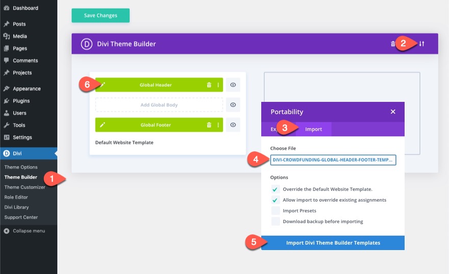 divi modulo di accesso popup con pulsanti di accesso/disconnessione