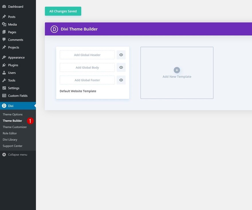 modello di intestazione e piè di pagina per il pacchetto di layout per conferenze virtuali di Divi
