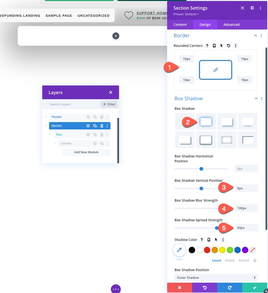 divi modulo di accesso popup con pulsanti di accesso/disconnessione