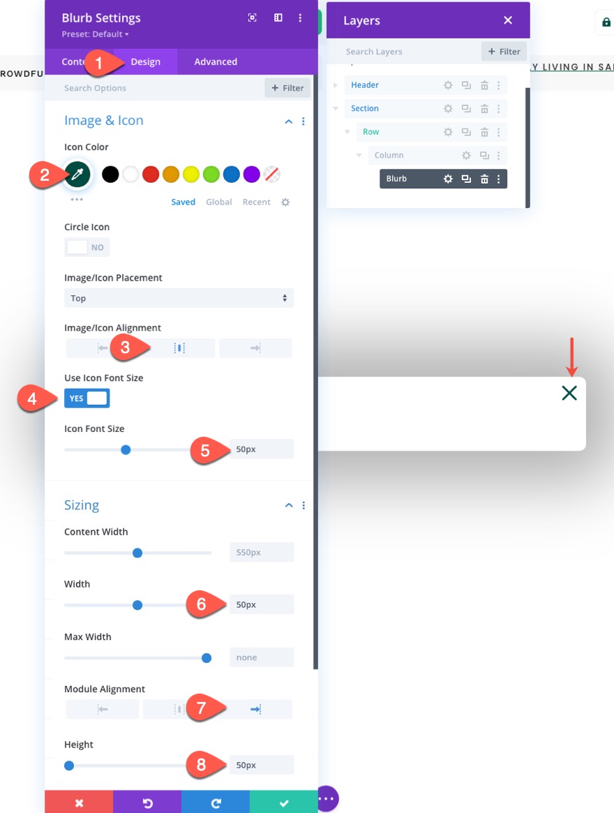 divi modulo di accesso popup con pulsanti di accesso/disconnessione