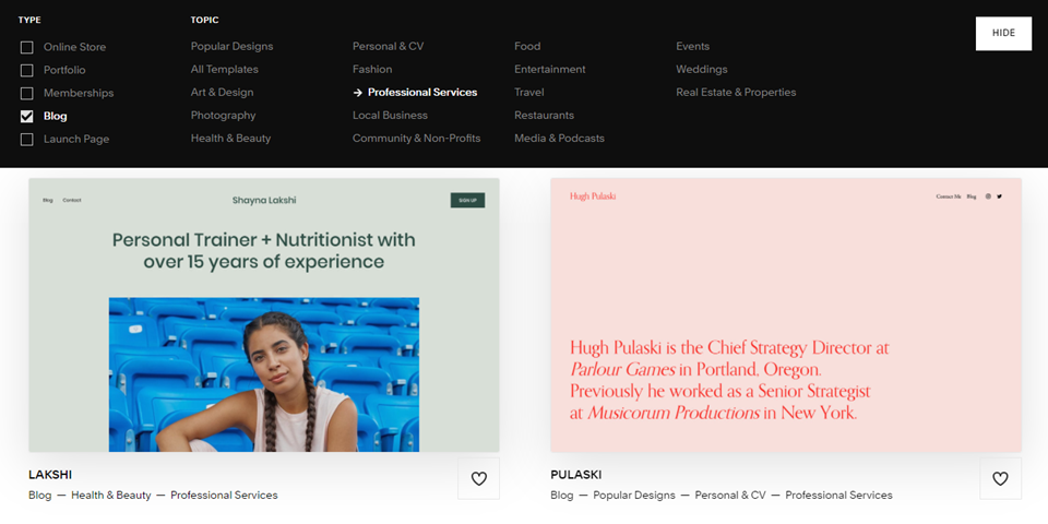 temi wordpress vs squarespace