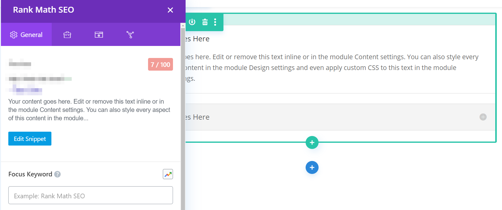 Usando Rank Math junto con Divi