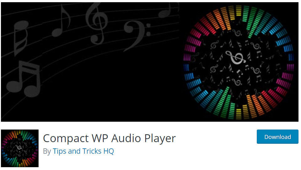 plugin per lettore audio wordpress compatto