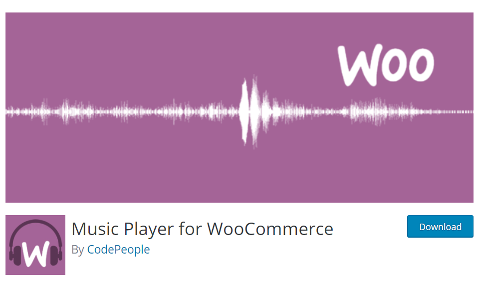 lettore audio woocommerce