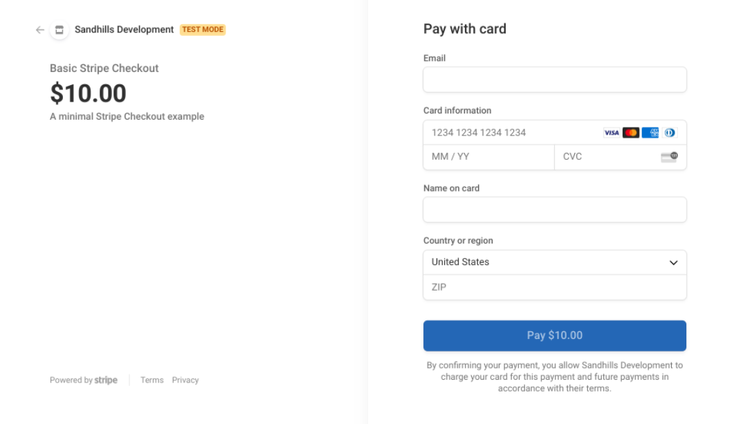 WP Simple Pay eklentisinin bir demosu.