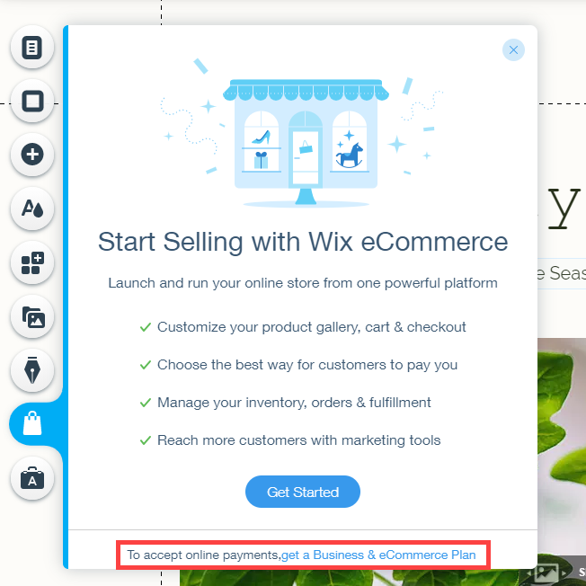 upselling wordpress vs wix para comércio eletrônico