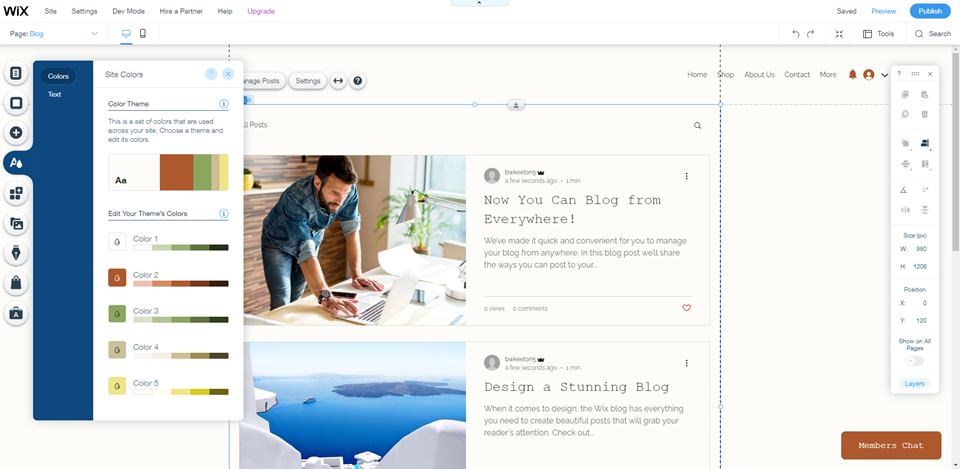 editor wordpress vs wix