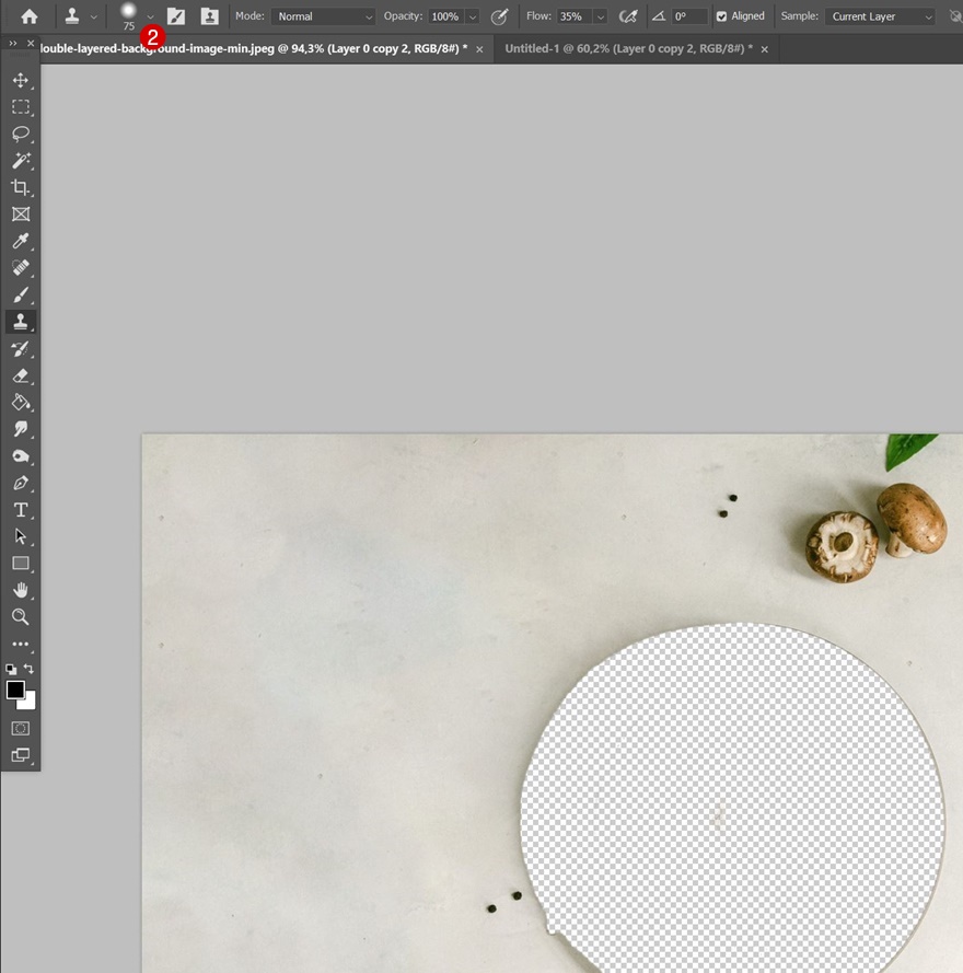 двухслойный фон
