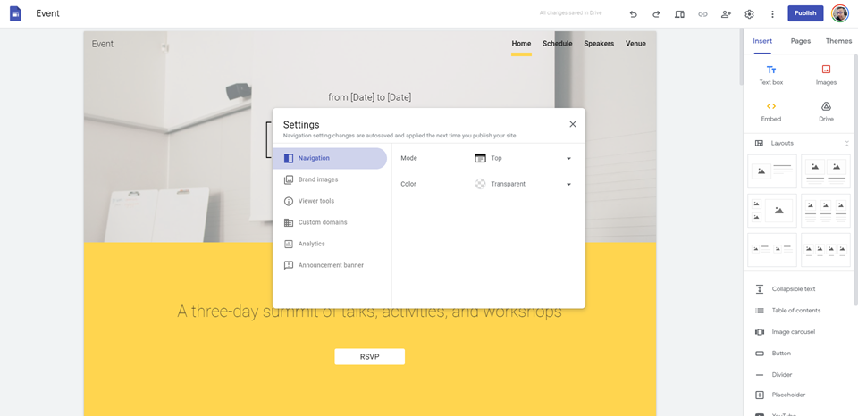 site-uri google vs wordpress