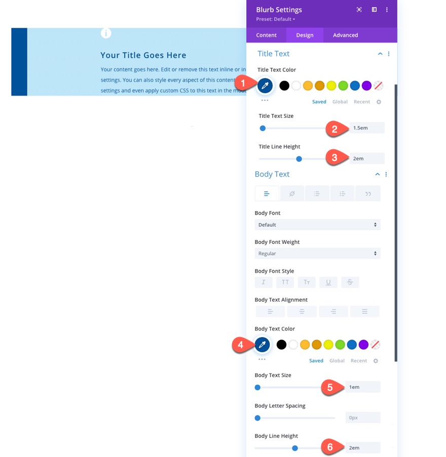 กล่องเนื้อหาสไตล์ Divi