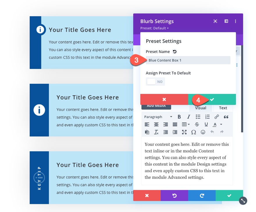 กล่องเนื้อหาสไตล์ Divi