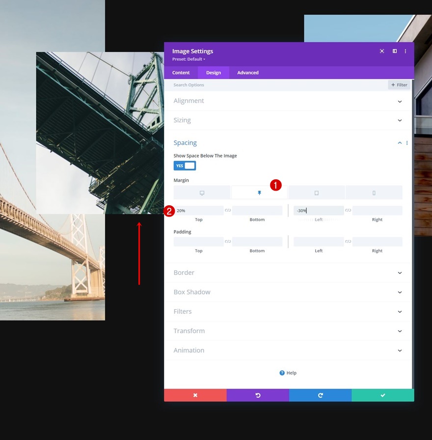 Bildraster aufdecken