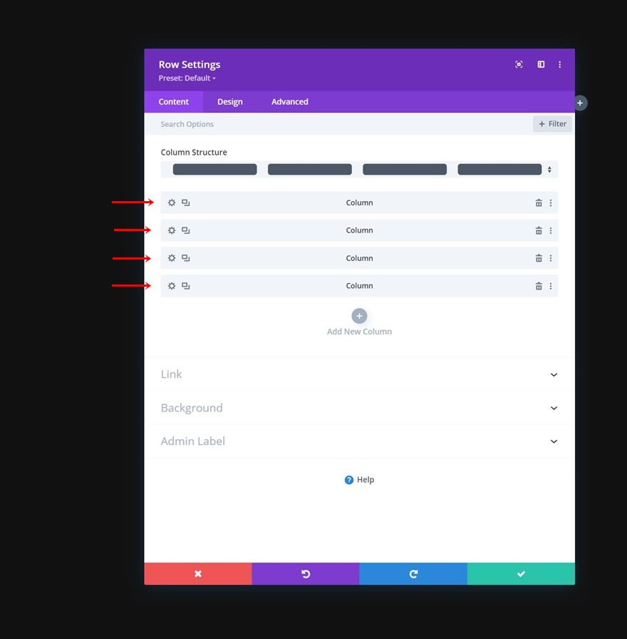 Bildraster aufdecken
