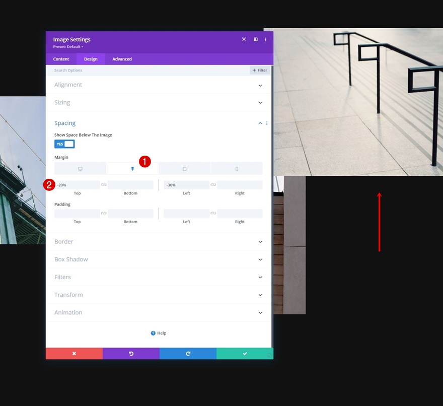 Bildraster aufdecken