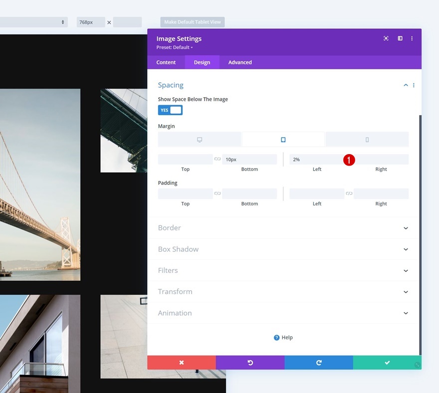 Bildraster aufdecken