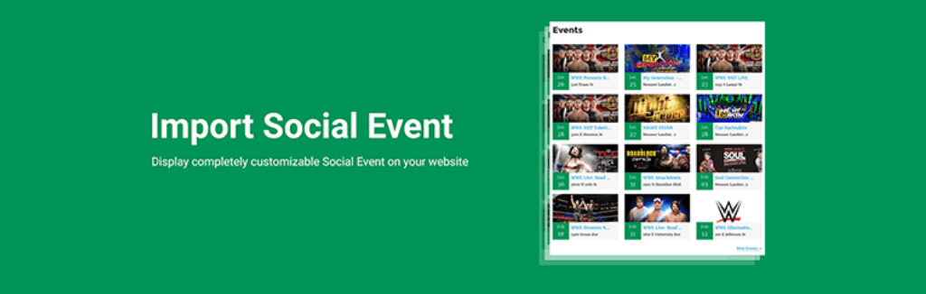 Импортировать социальное событие