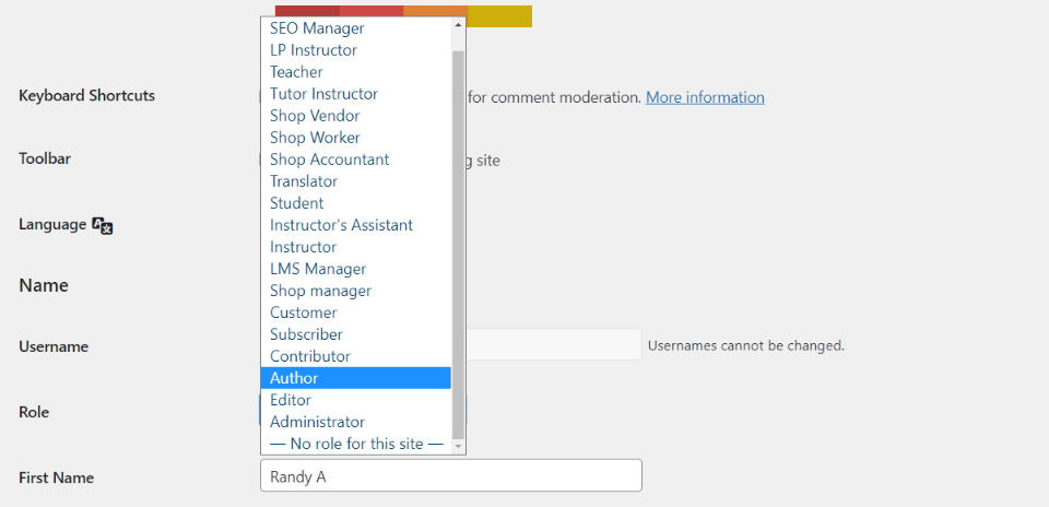 ユーザー権限の変更