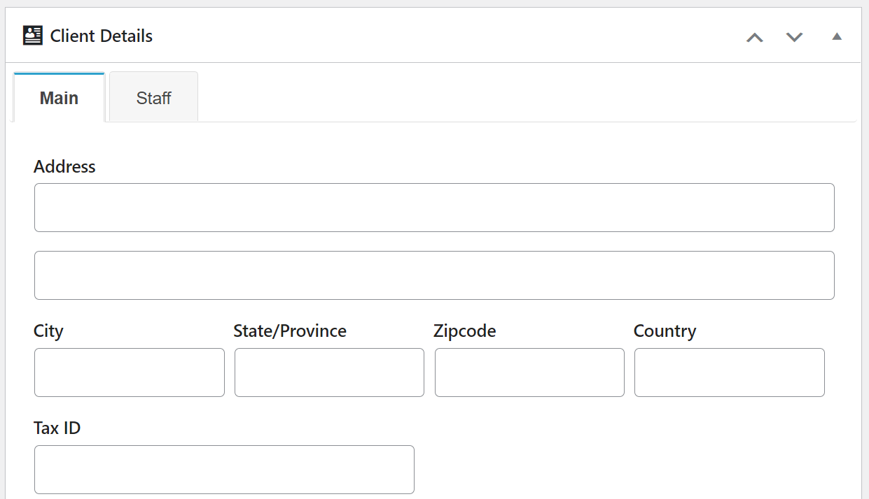 BusinessManagerへのクライアントの詳細の追加