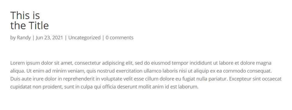 Разделитель заголовков страниц