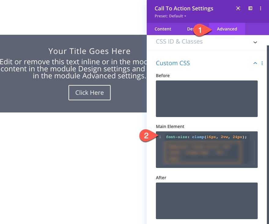 modulul divi fluid receptiv