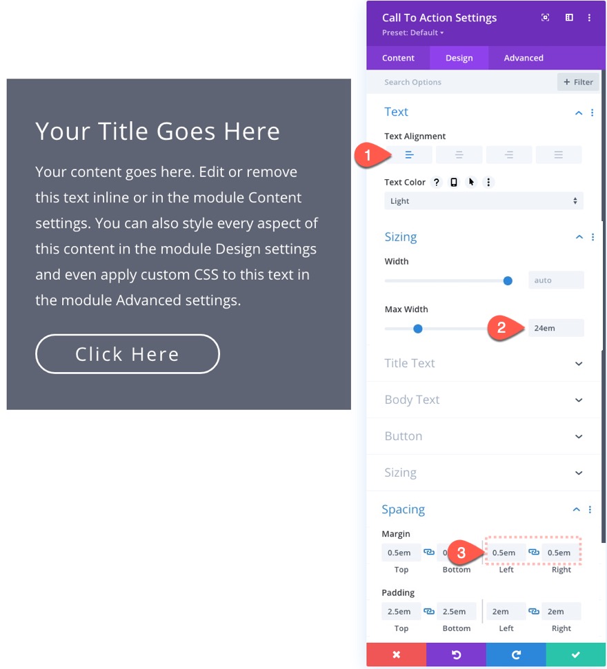 modulul divi fluid receptiv