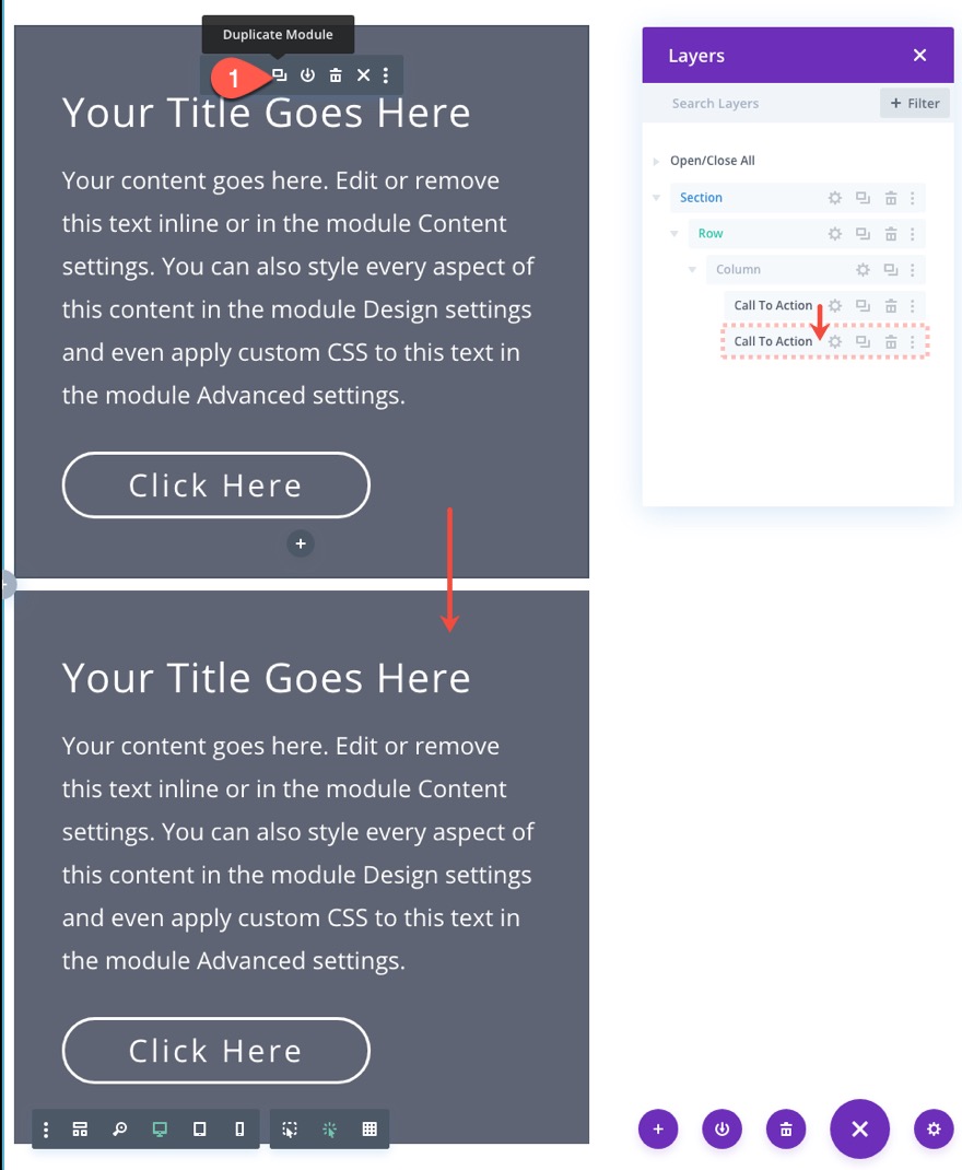 modulul divi fluid receptiv