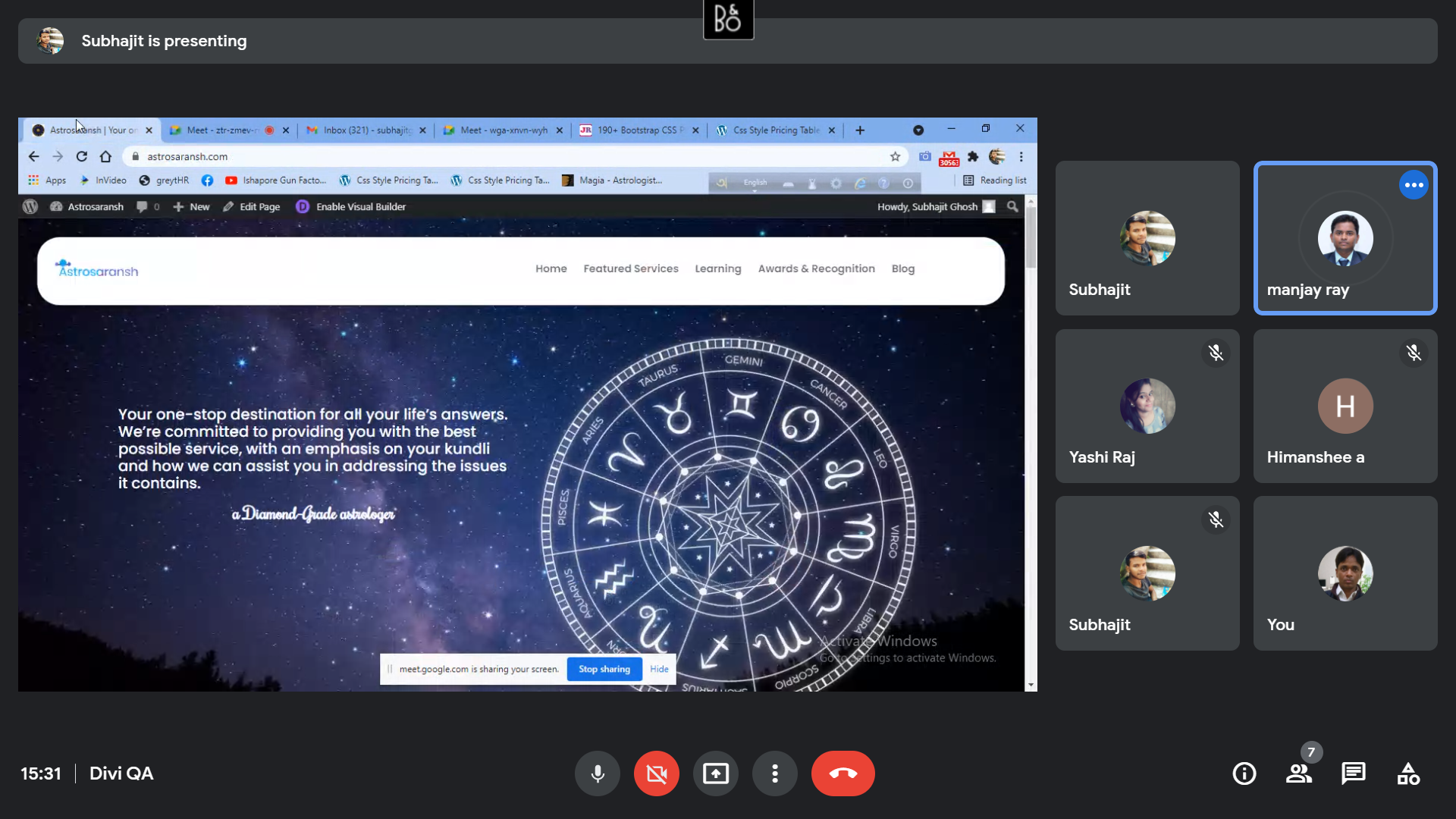 Divi 콜카타 6월 21일