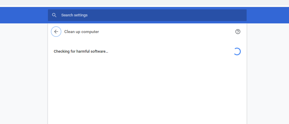 清理 Chrome 的选项。