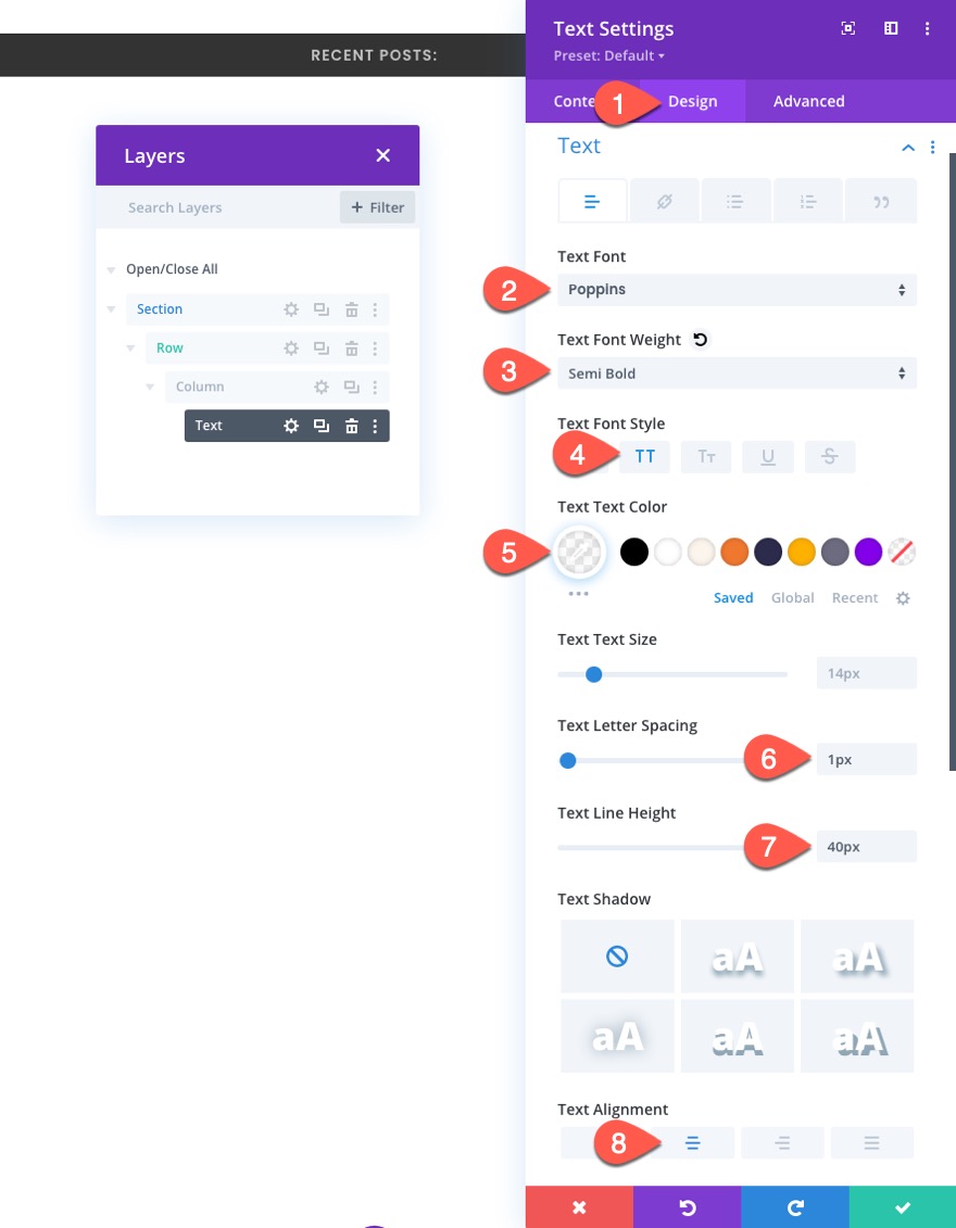 ticker de publication de blog divi