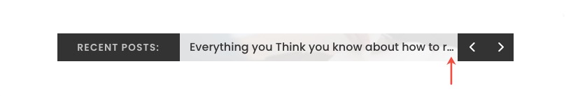 ticker de publication de blog divi