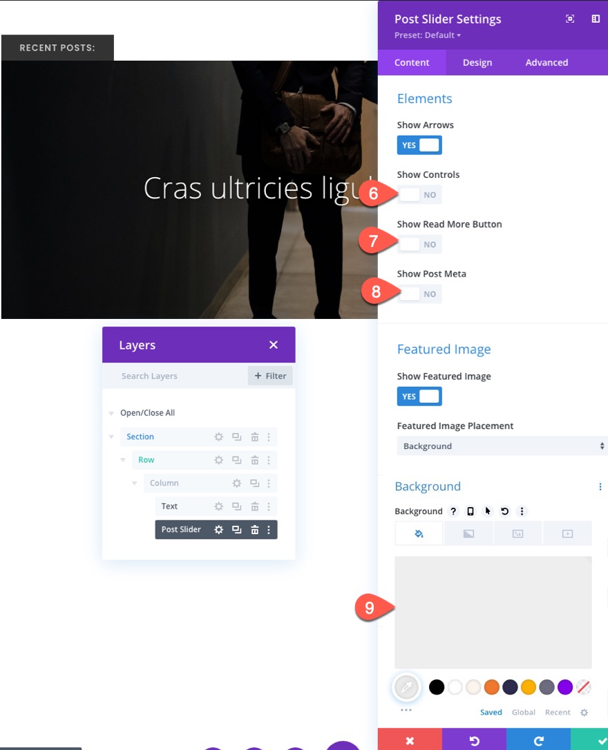 ticker de publication de blog divi