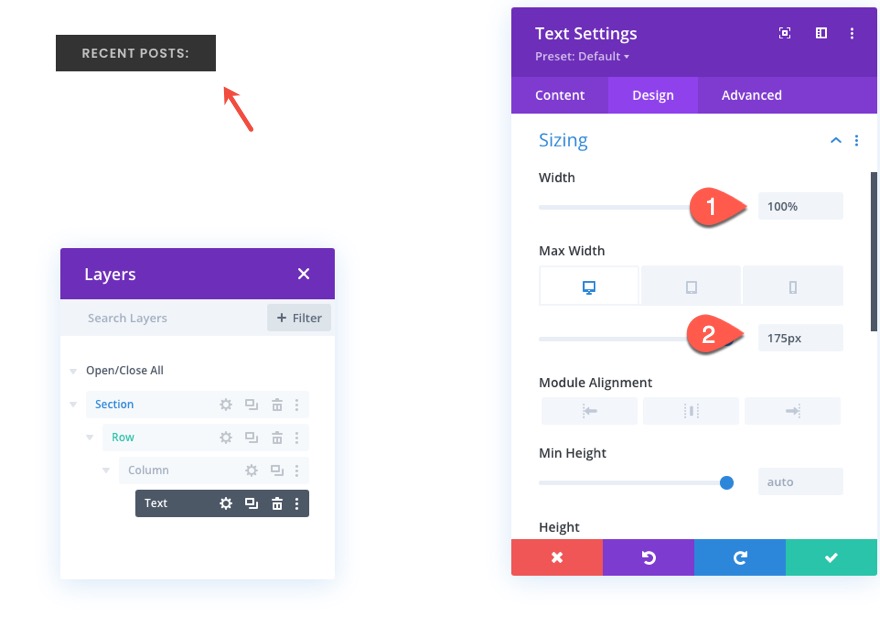 ticker de publication de blog divi