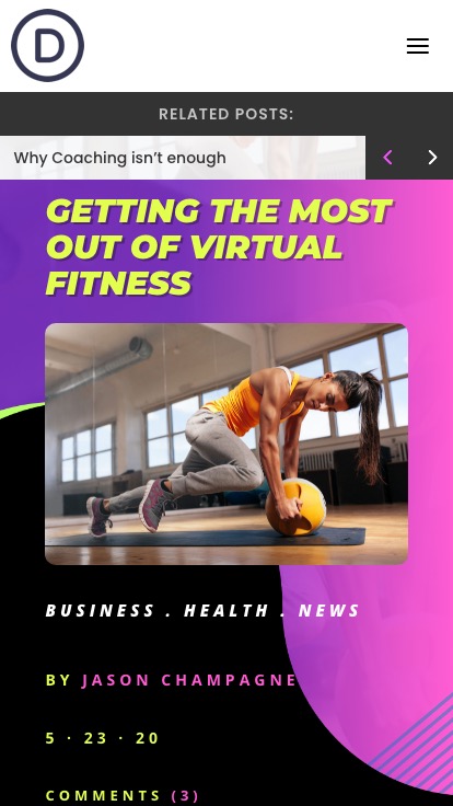 ticker de publication de blog divi