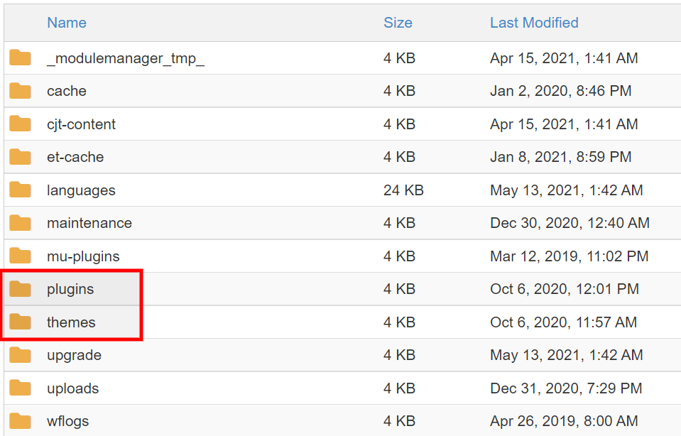 Mettre à jour WordPress ou supprimer les plugins et thèmes corrompus