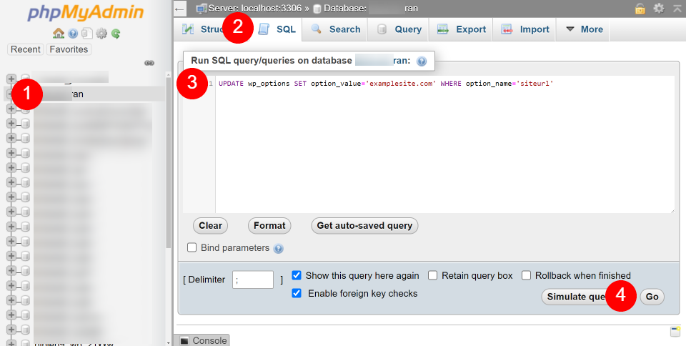 Mettre à jour l'URL de votre site