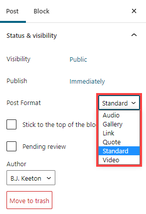 wordpress vs formato post tumblr