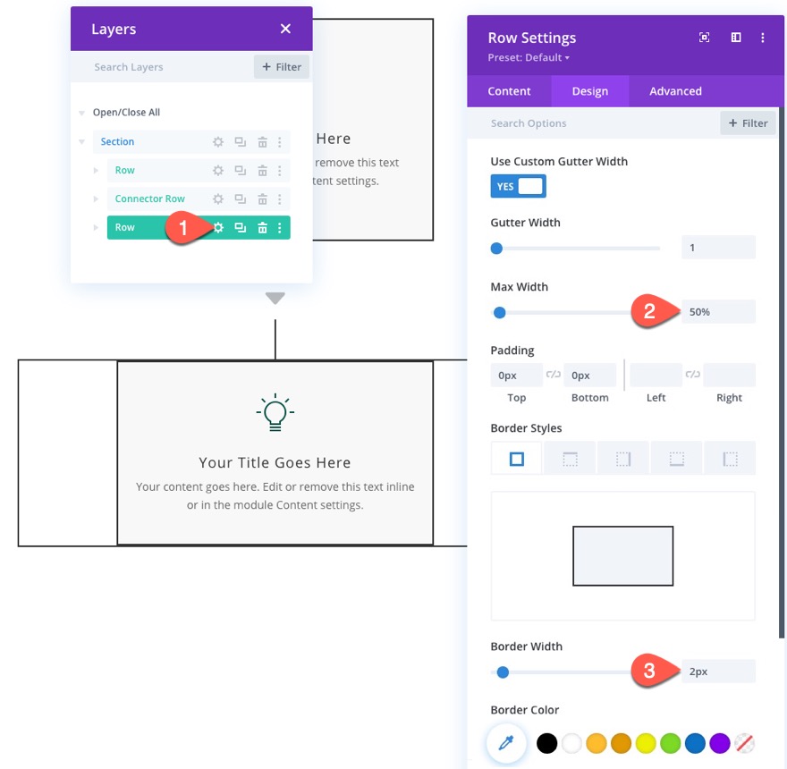 layout del diagramma di flusso divi