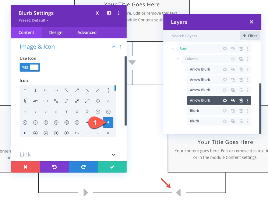 layout del diagramma di flusso divi