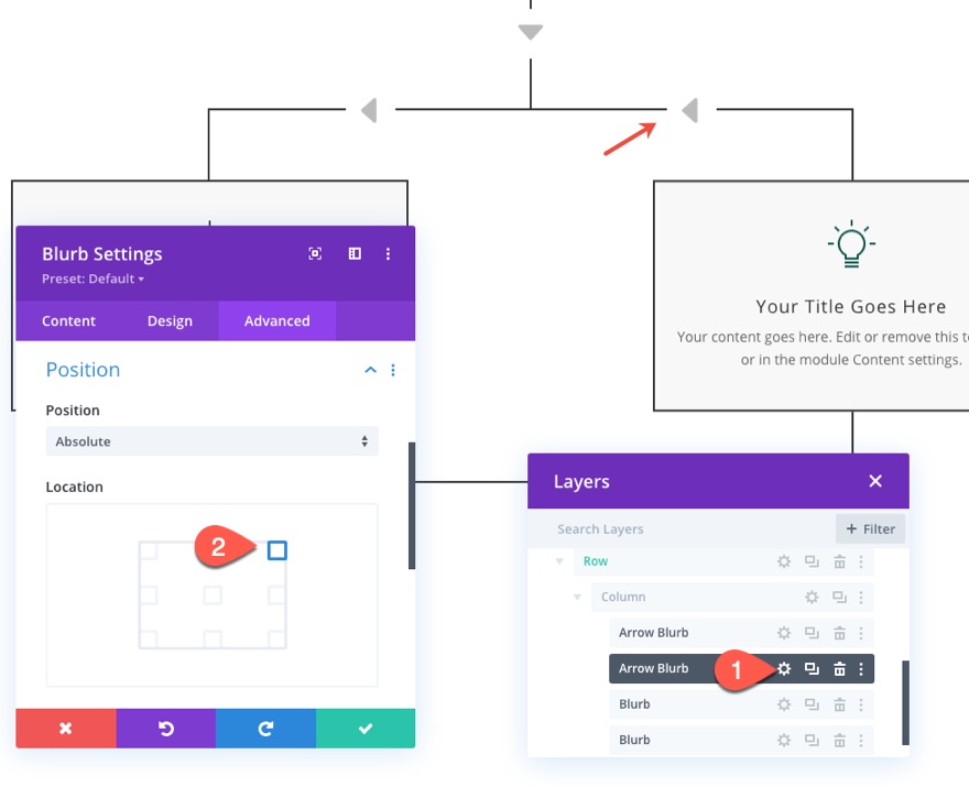 layout del diagramma di flusso divi