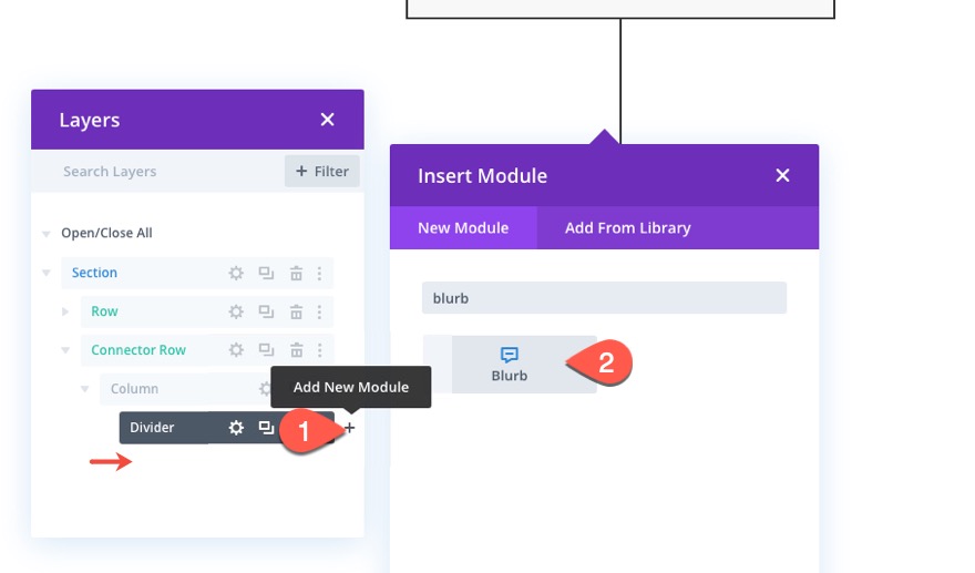 layout del diagramma di flusso divi