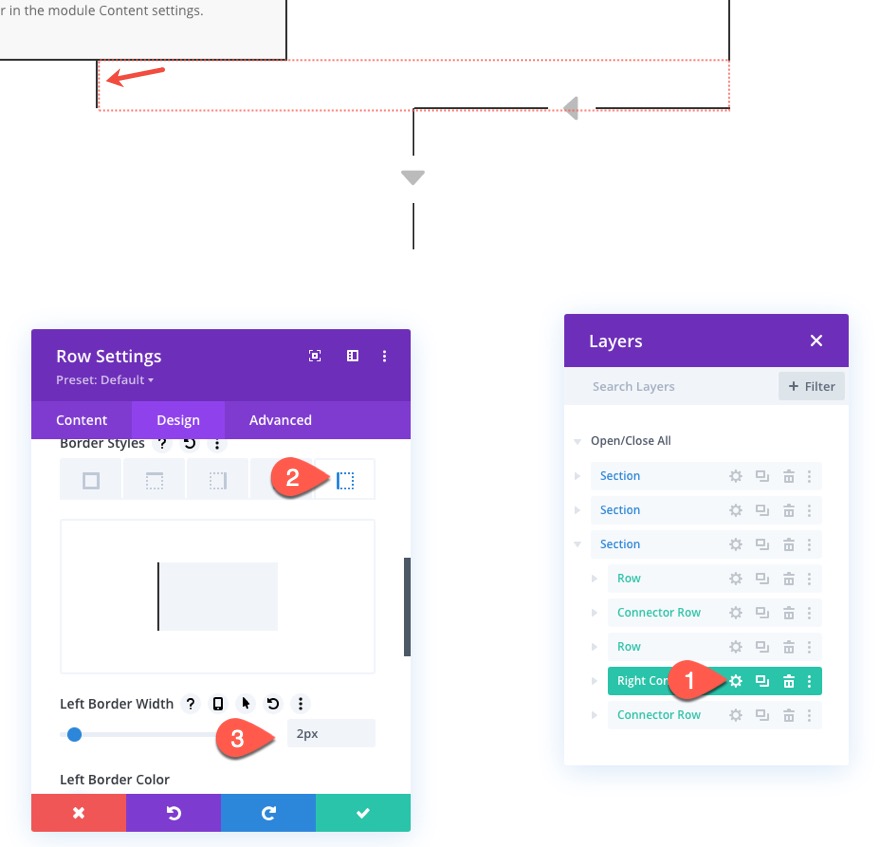 layout del diagramma di flusso divi