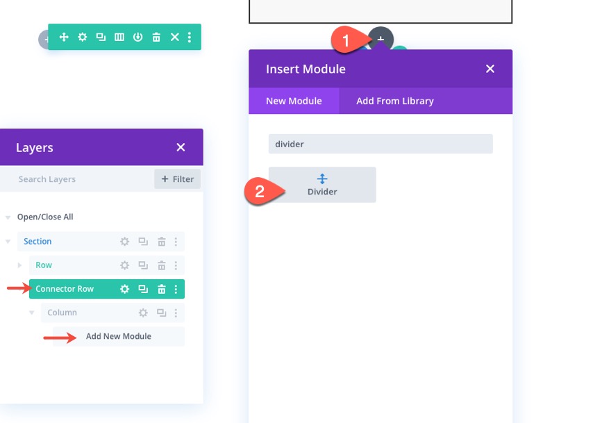 layout del diagramma di flusso divi