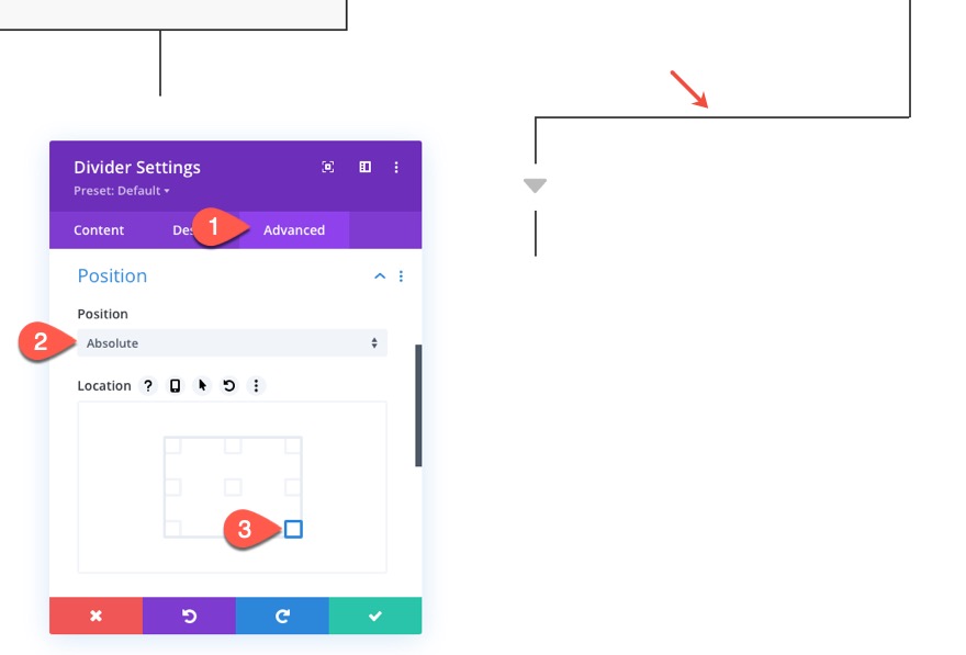 layout del diagramma di flusso divi
